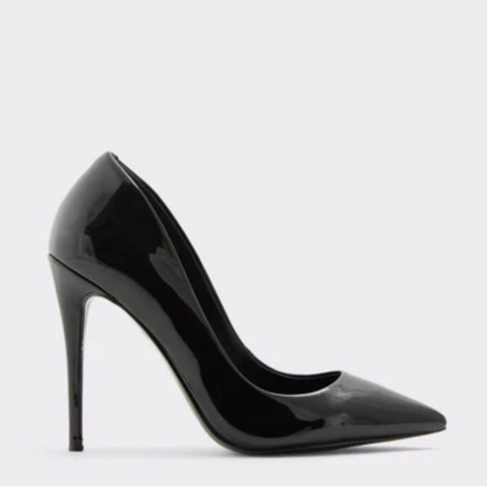Aldo Glossy Black High Heels